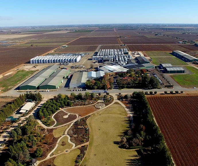 Aerial photo of De Bortoli Wines