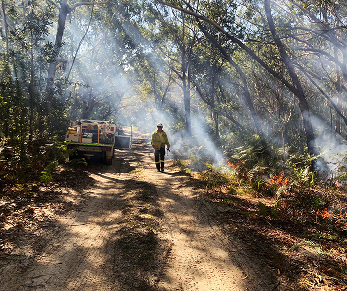 Treachery Beach hazard reduction burn