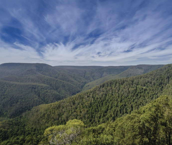 Barrington Tops National Park, mountain landscape view