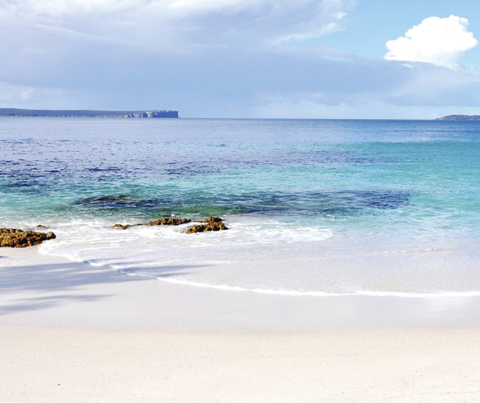 Chinamans Beach, Jervis Bay National Park with Point Perpendicular in the distance