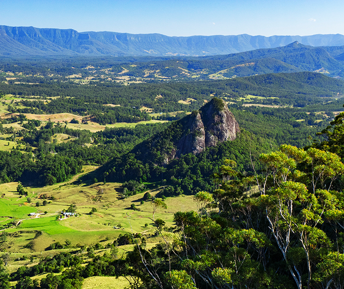 Doughboy and Wollumbin caldera, Wollumbin National Park