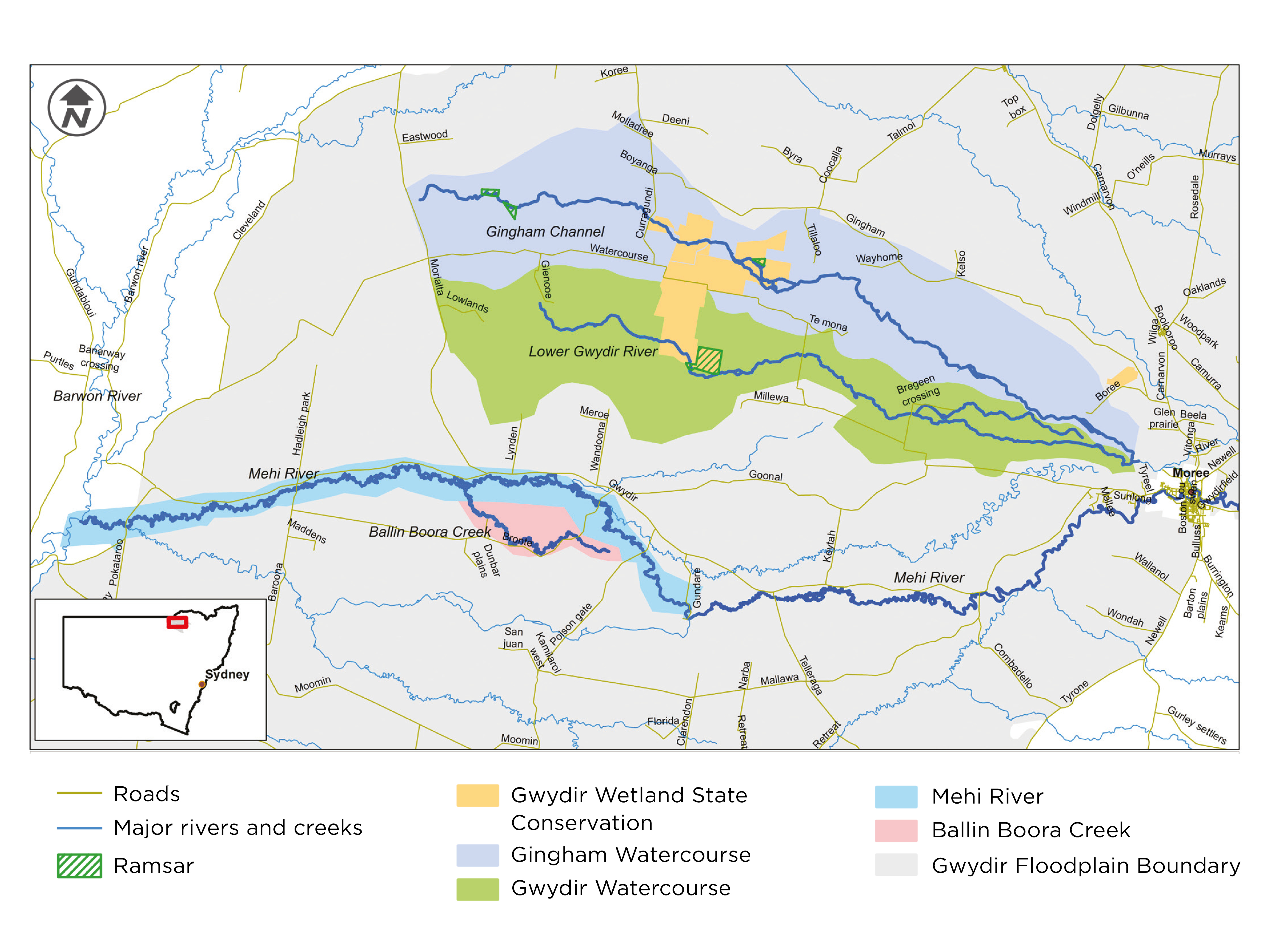 Gwydir Constraints Measures Project map